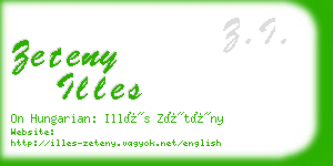 zeteny illes business card
